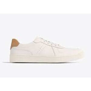 Nisolo Beto Go-To Court Sneaker - Real Leather! Color: White
